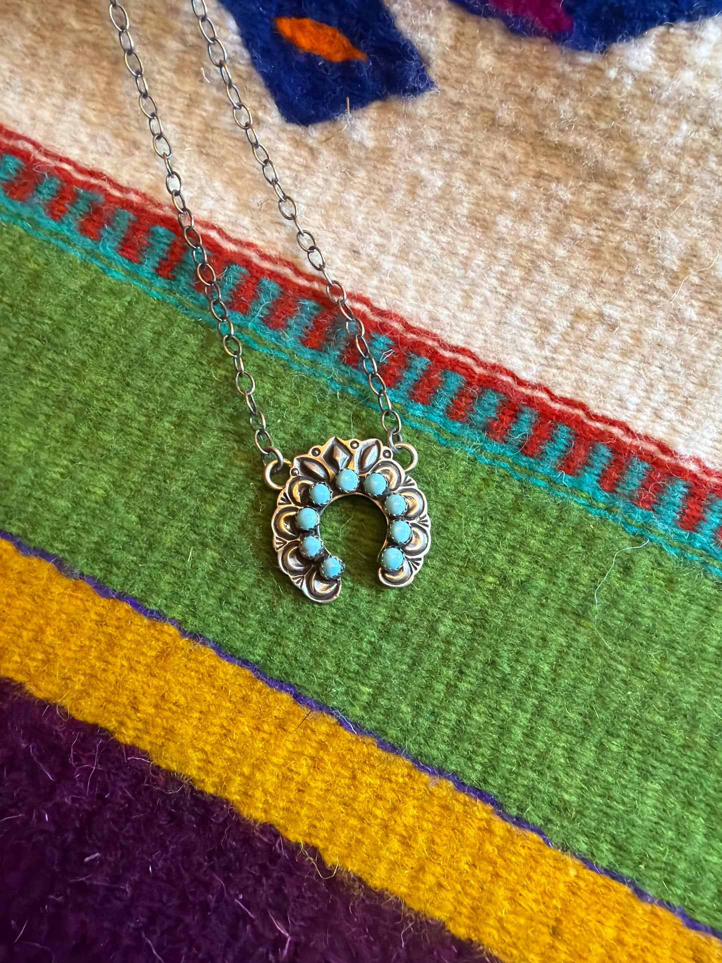 Jpond turquoise naja, stamped by the artist 19.5