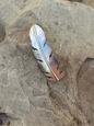 Sterling feather hair clip