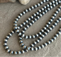 8mm 16inch sterling bead necklace