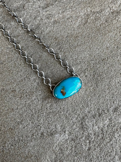 Turquoise bar necklace