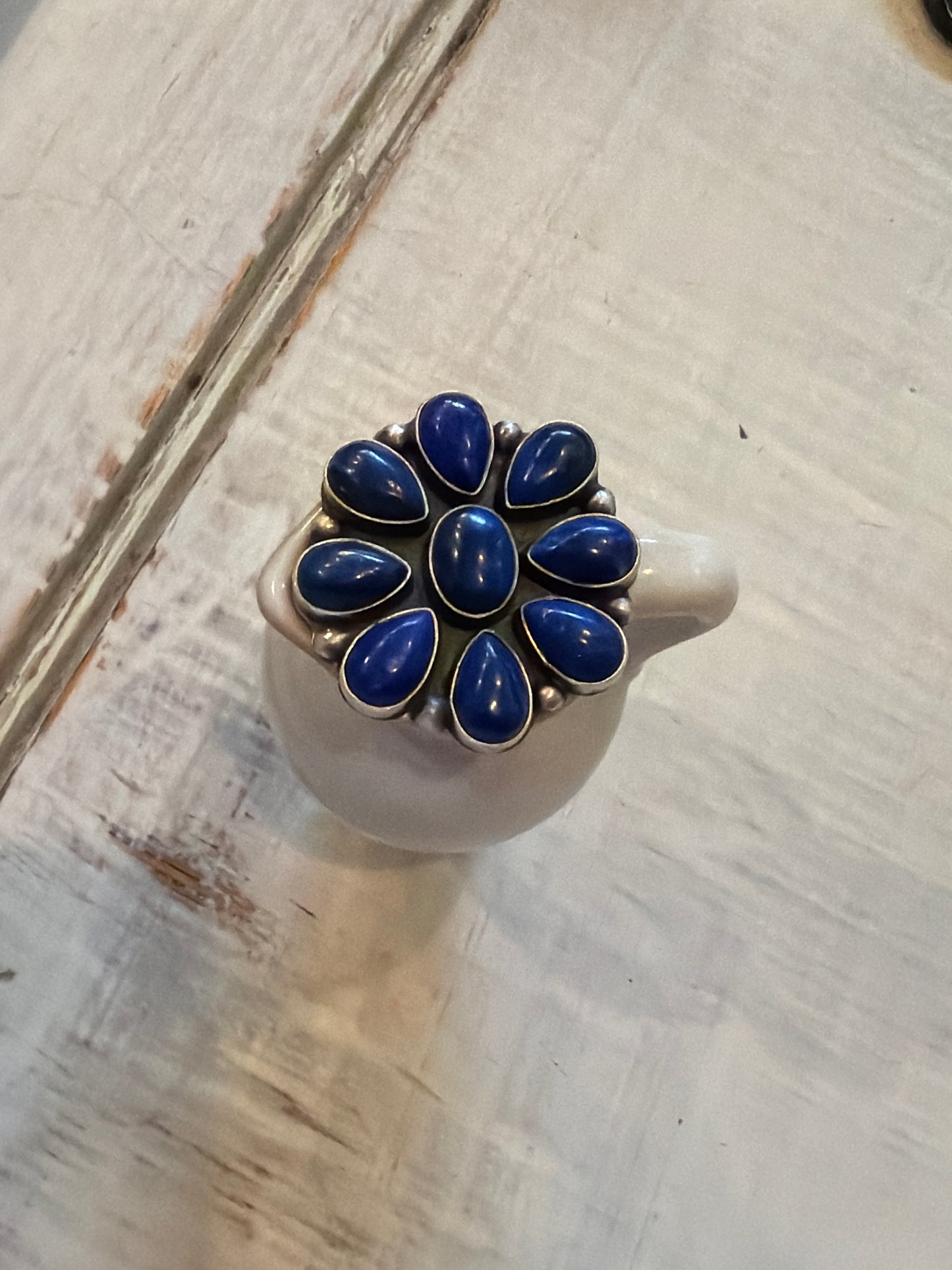 Jamie blue lapis adjustable ring