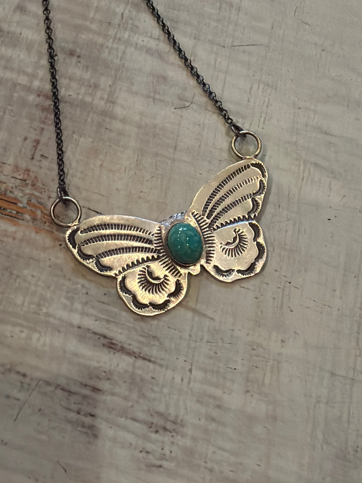 Kayla butterfly necklace 18 3/8