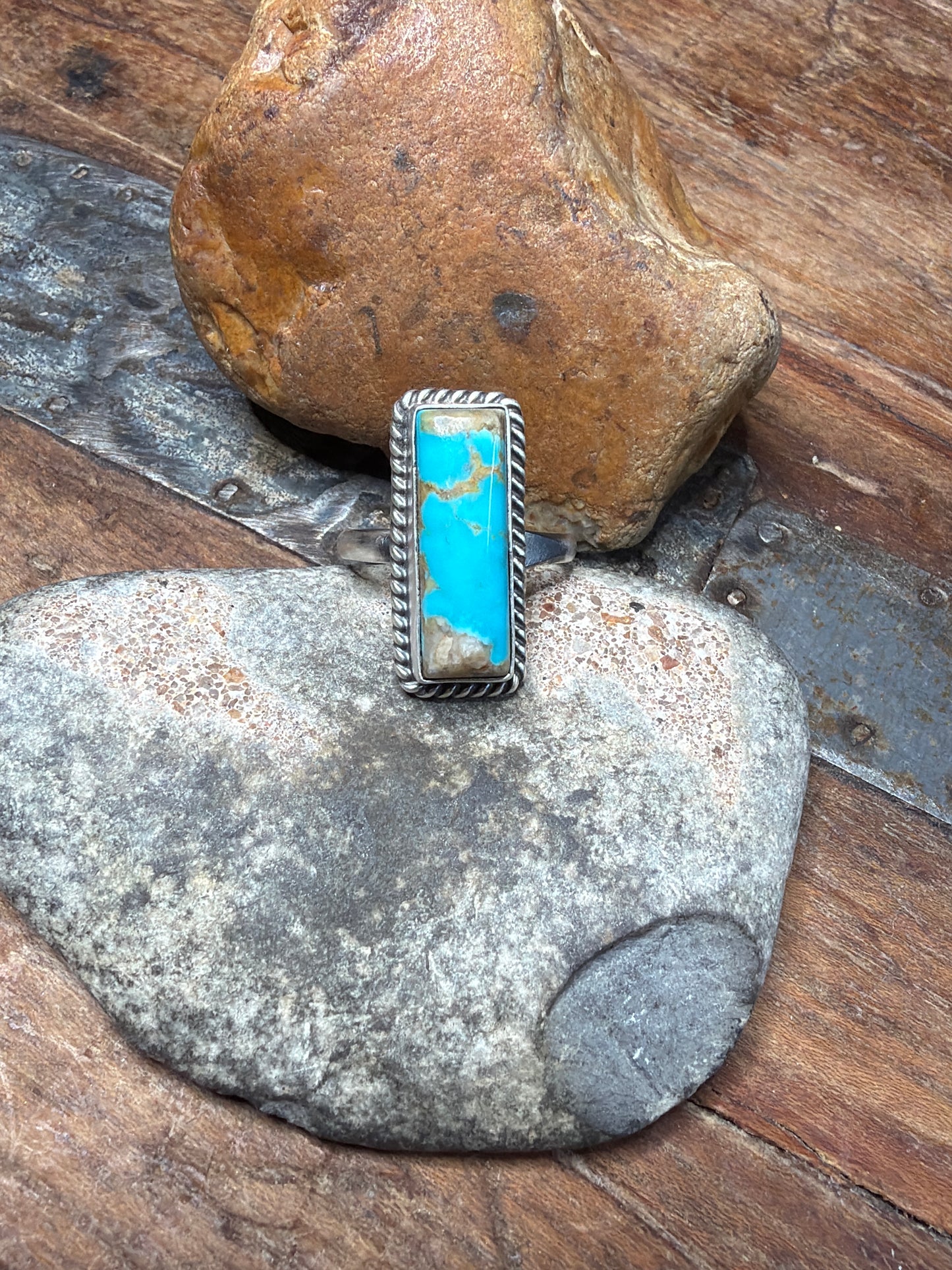 Rhonda-turquoise adjustable ring