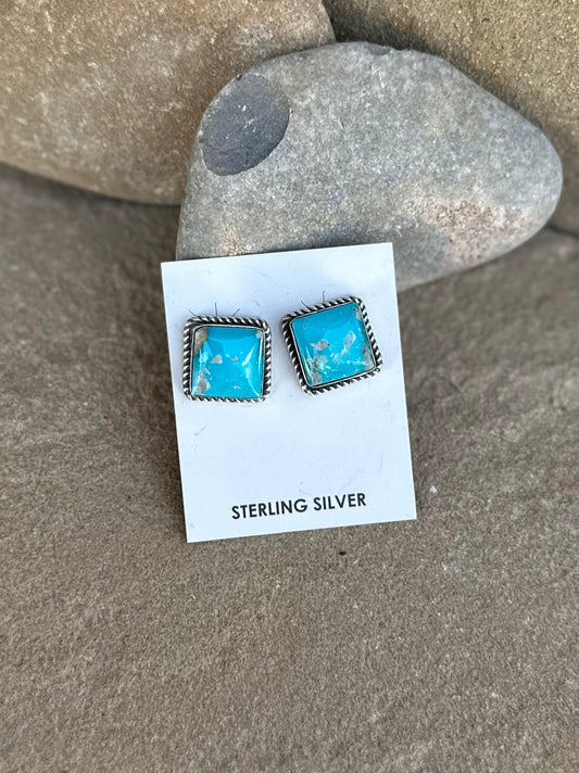 Lorenzo Juan turquoise stud earring