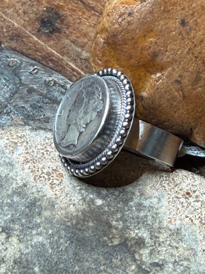 Ranch Girl coin ring adjustable