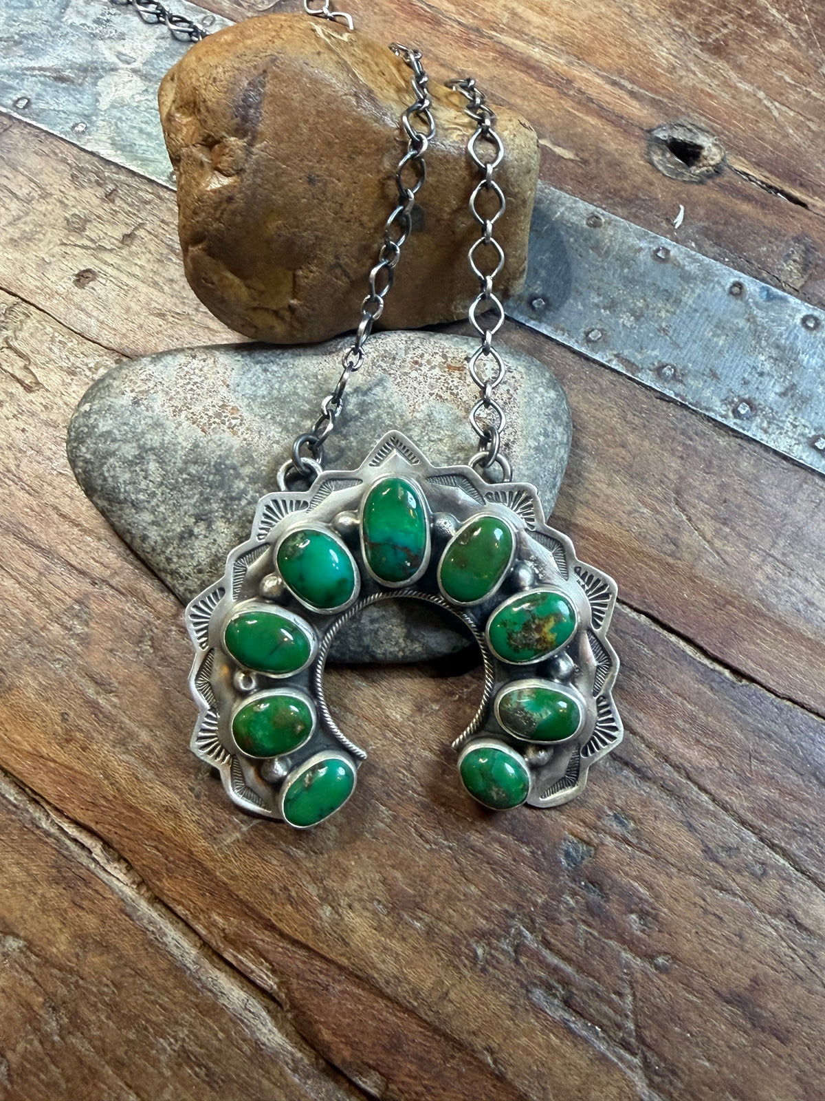 Pepper - Turquoise Naja Necklace - 18.5" Long