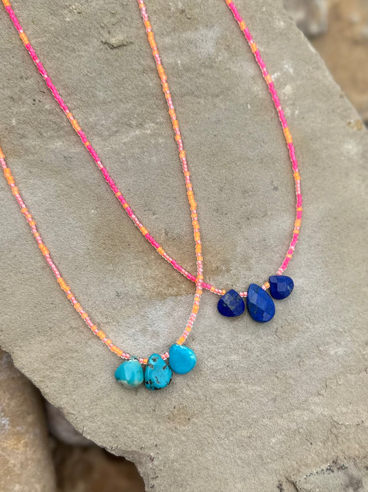 Lapis and Turquoise rain drop (Lapis)