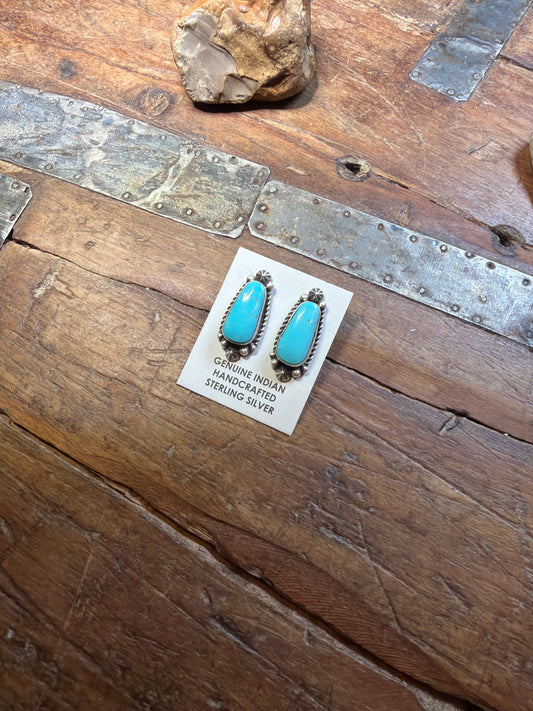 charlie turquoise stud earring