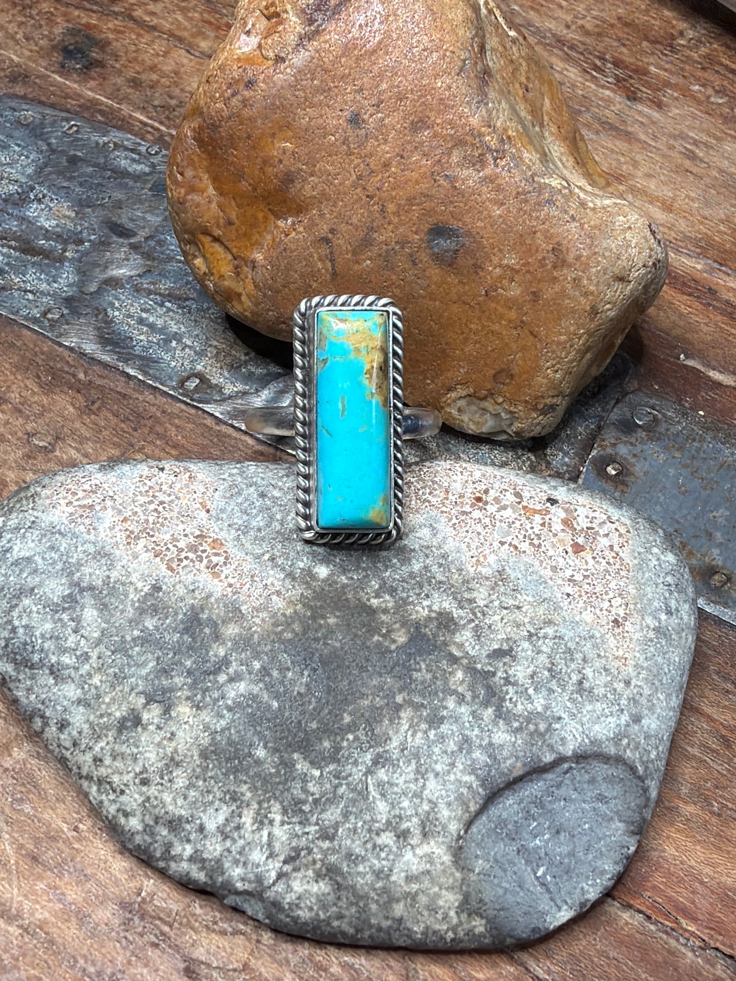 sarah turquoise adjustable ring