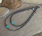 Sterling beads and turquoise (A)