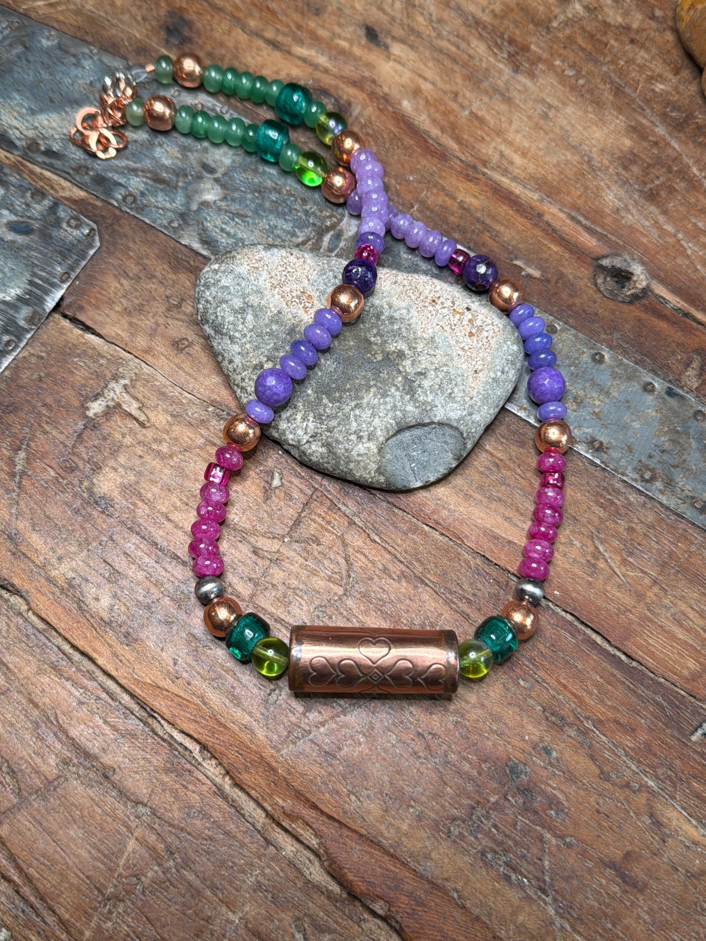 Jen multi bead necklace