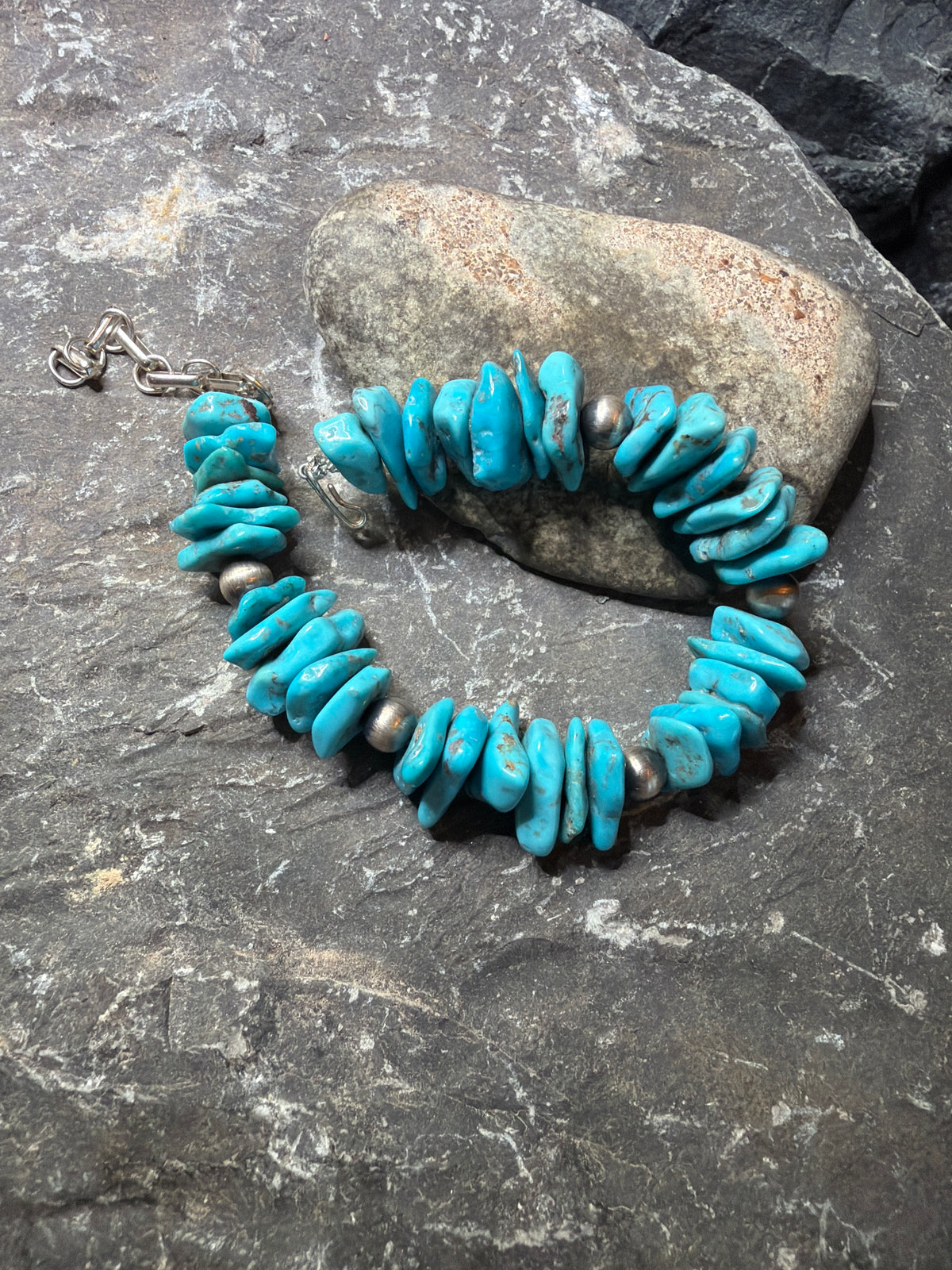 Louraline turquoise bracelet 6 7/8-9￼