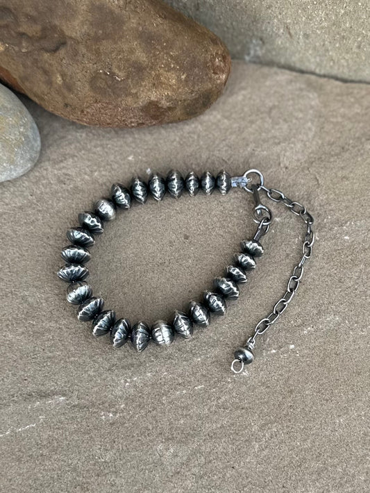 Handmade fluted bracelets (7 inch w/3 inch extender