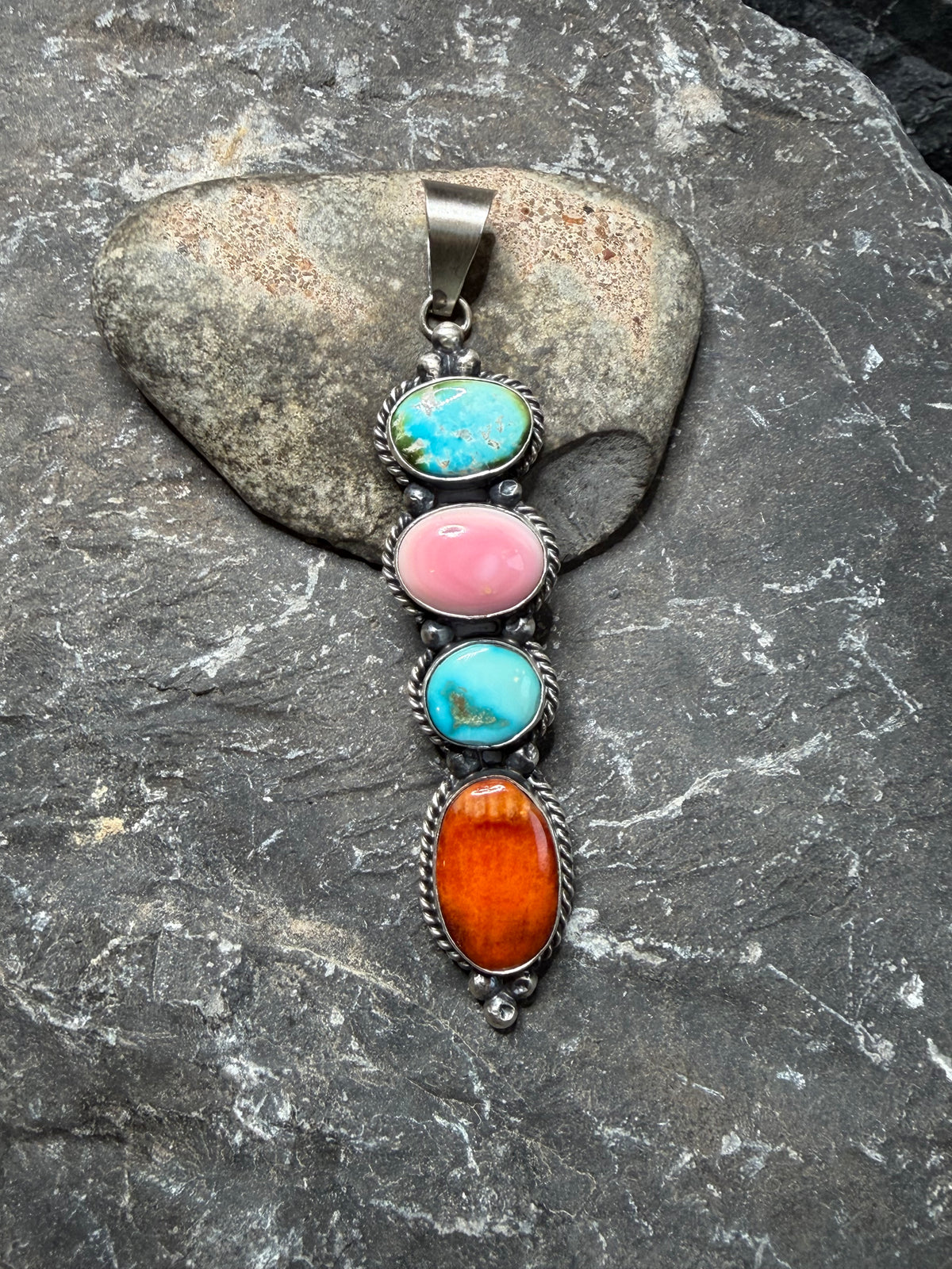 Lorena - 4 Multi Stone Pendant