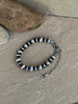 Handmade pearl bracelet fluted/round (7 inch w/3 inch extender)