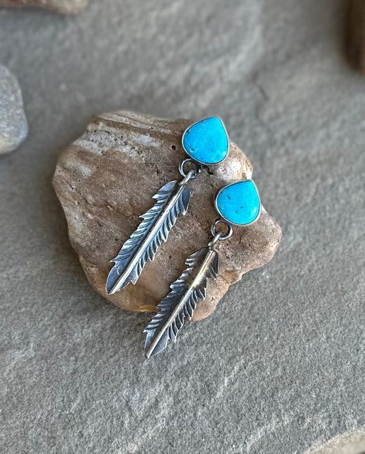 Feather earrings