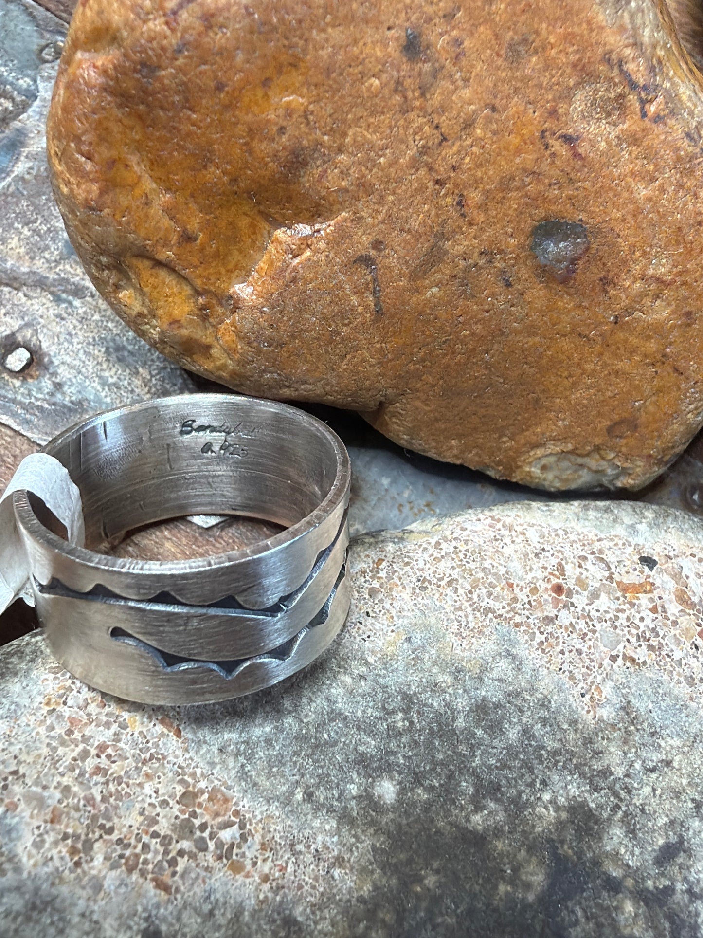 tanya-stamped silver ring (see picture for size)