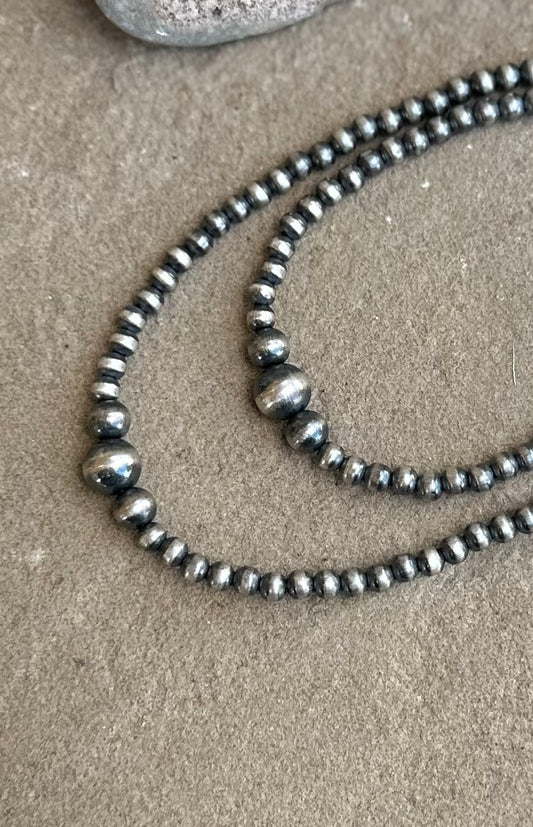 Sterling bead necklace