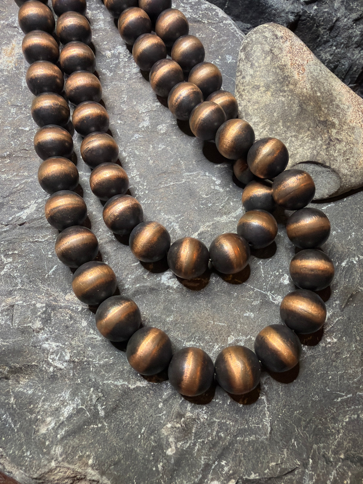 Copper machine made necklace 21.5 to 23.5 12.63mm