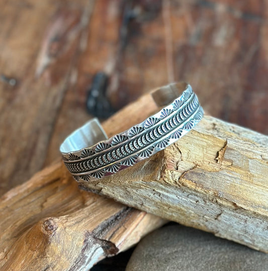 Beautiful stamped cuff