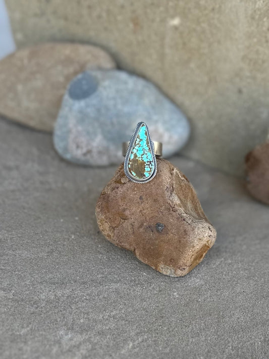 Antoinette Martinez, #8 Turquoise adjustable ring