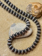 24 inch fluted bead necklace
