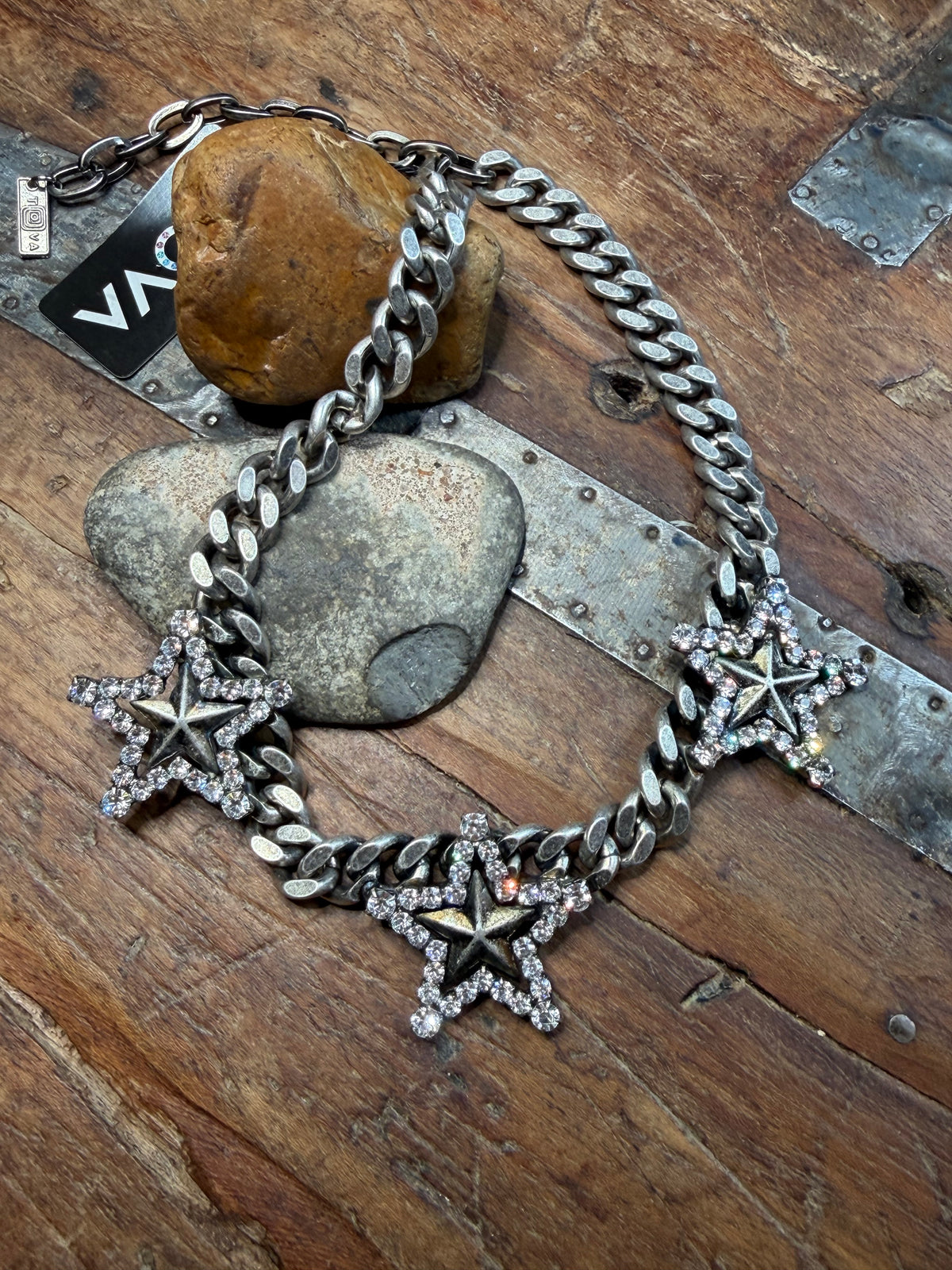 Irene - Tova Skylar Necklace - Antique Silver - 15" to 18-3/8" Long