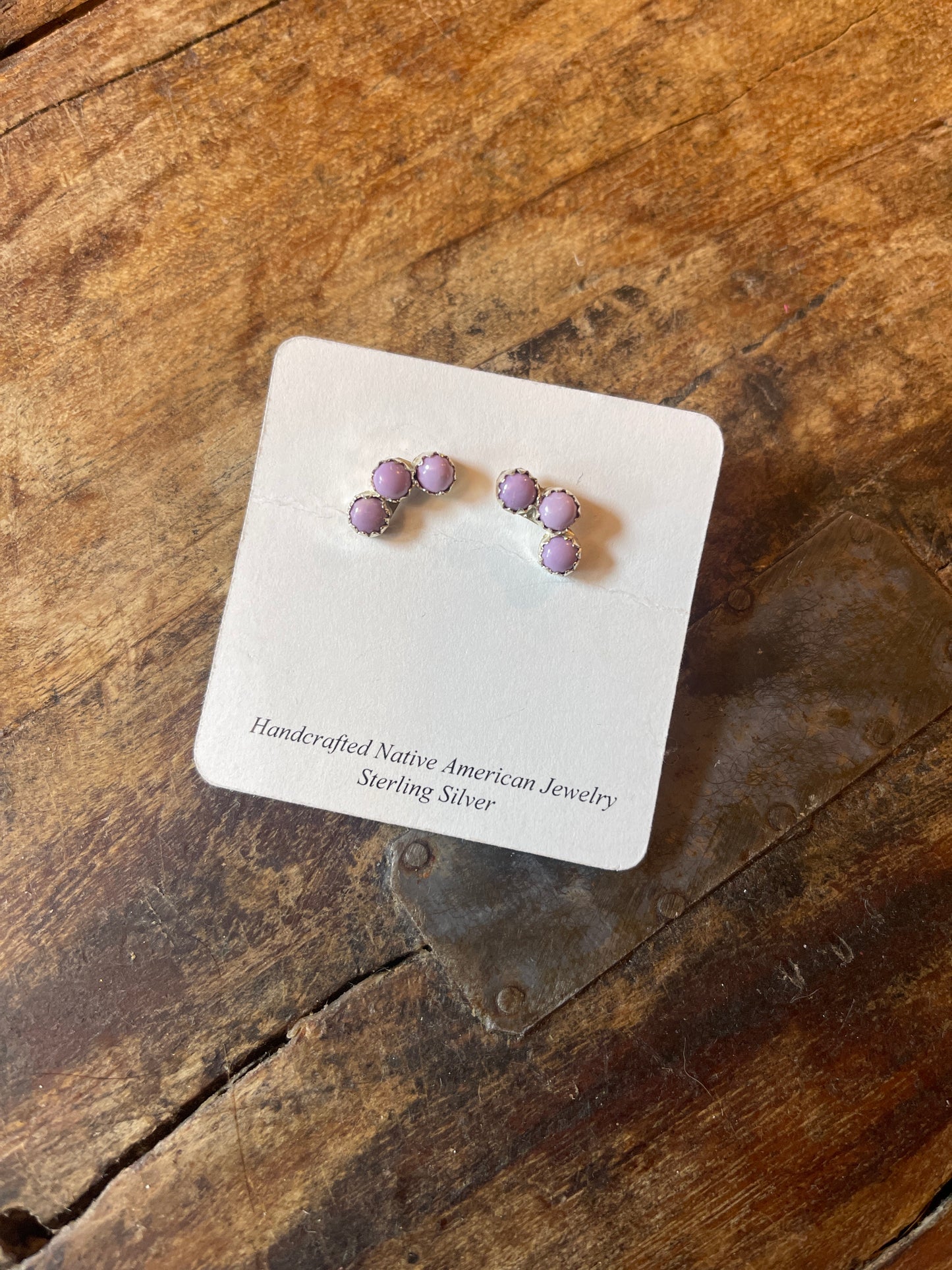 Jennifer purple crawler earring