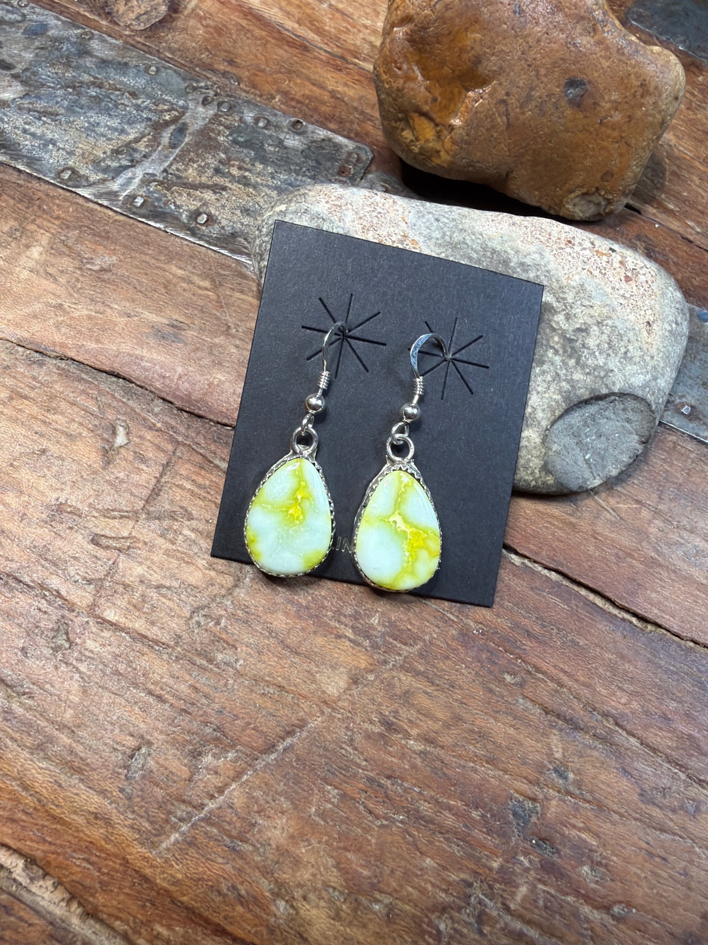 Laura palomino earrings, not stamped by the artist stamp Sterling only(Michael Bitsie)