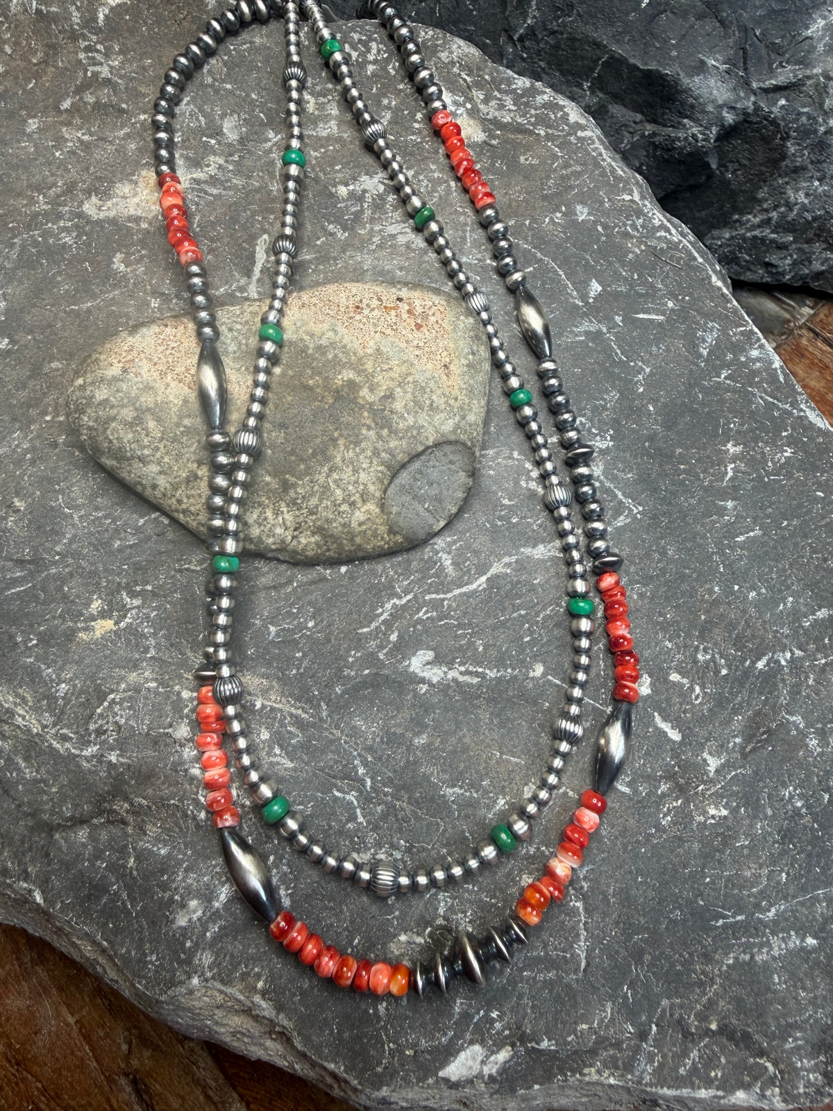 Mel - 2 Machine Made Beaded Necklace Listing