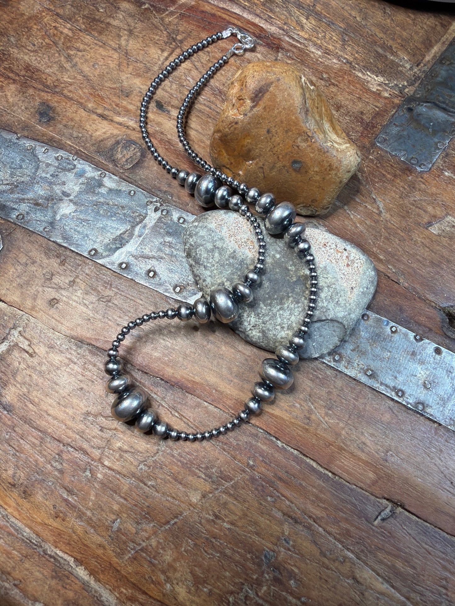 Barb approximately 3 mm to 13 mm 20 inch necklace non-native machine made