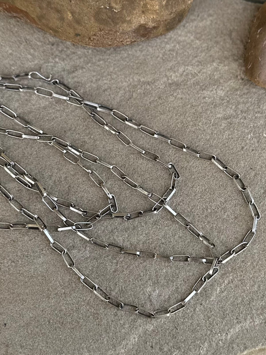 24 inch paperclip chain necklace
