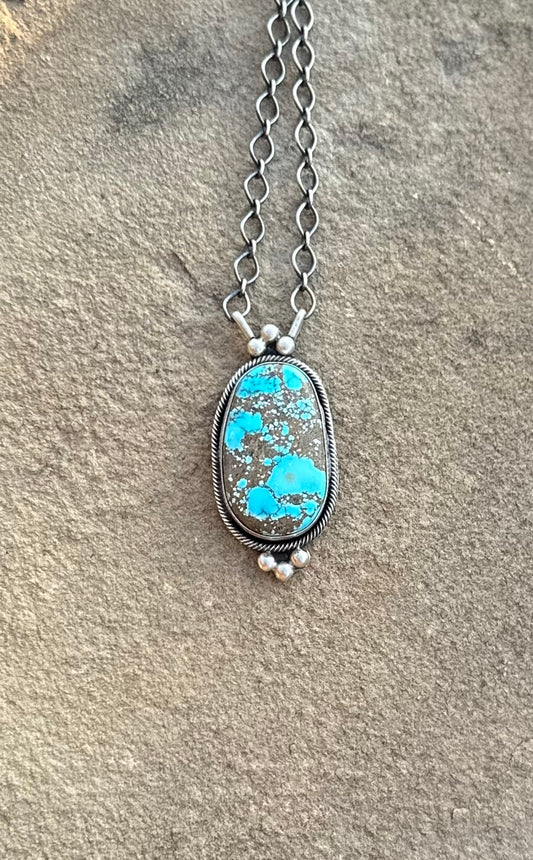 Oval turquoise necklace