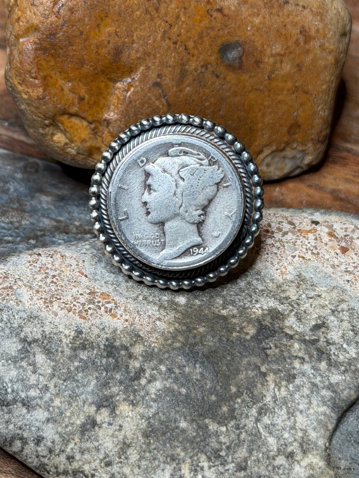 Ranch Girl coin ring adjustable