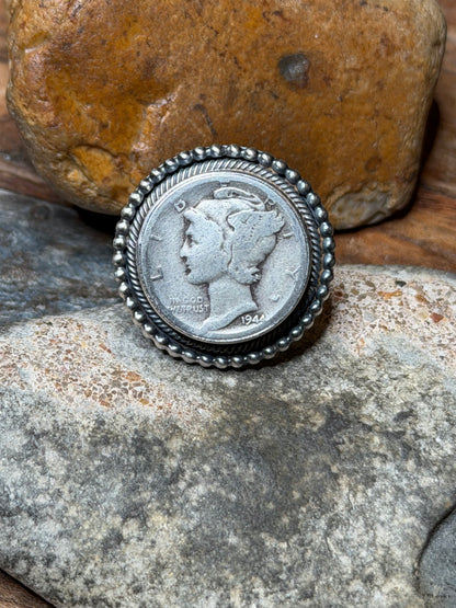 Ranch Girl coin ring adjustable