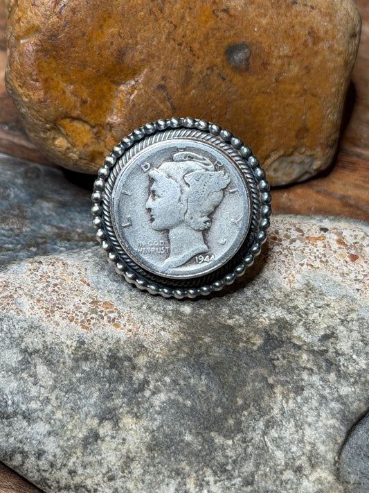 Ranch Girl coin ring adjustable