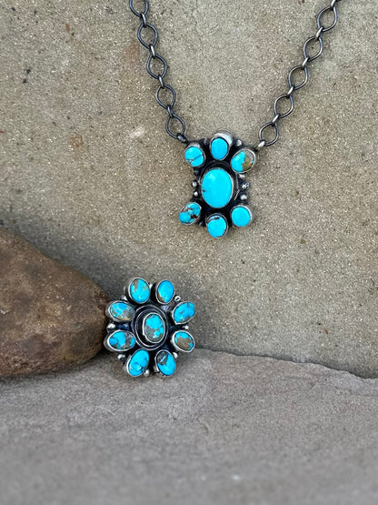 Ella 7 stone bar necklace
