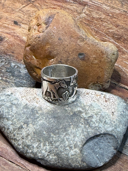 Jo P - Sterling Story Teller Ring - Size 7