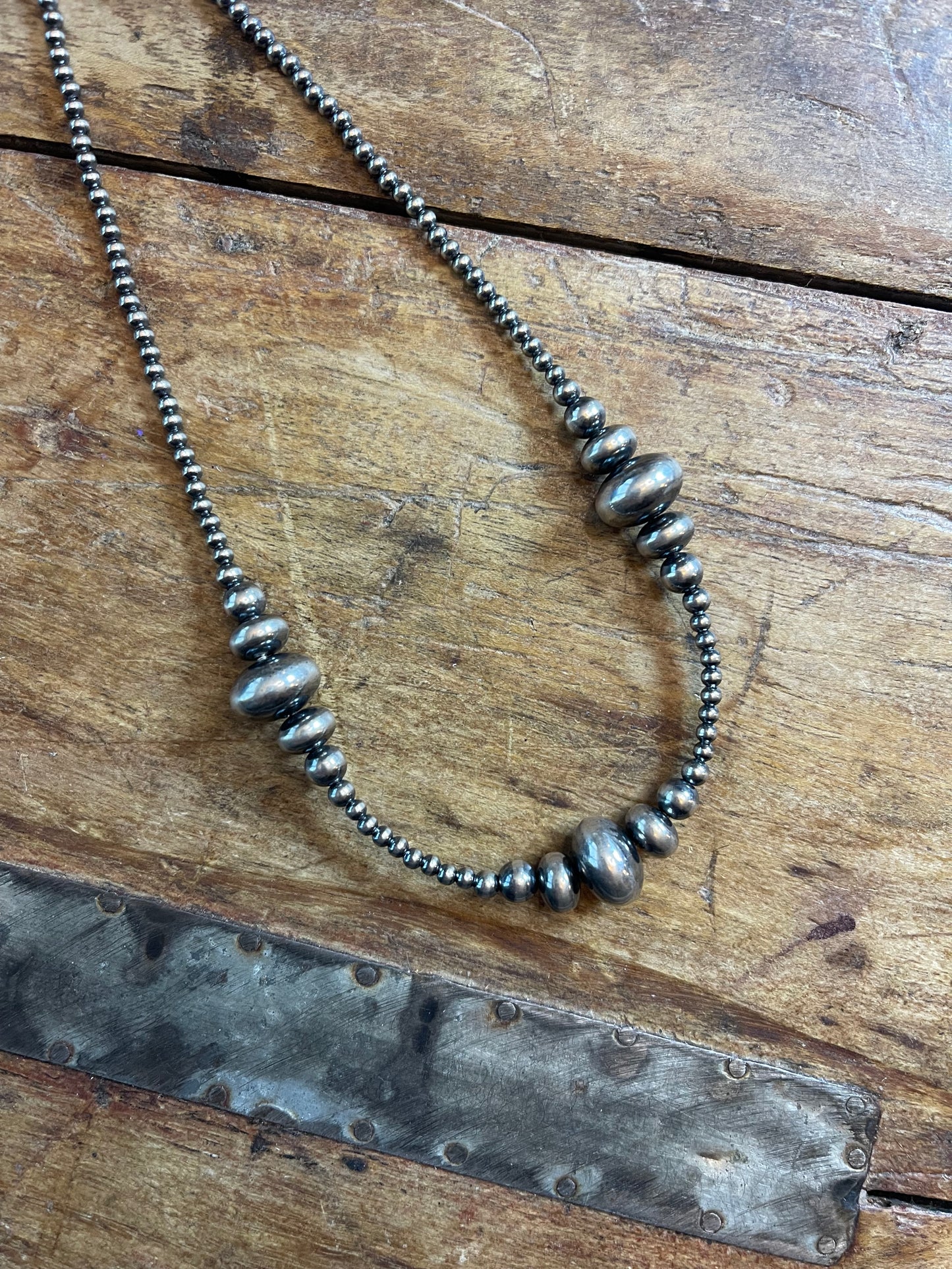 Ashley-16inch machine made graduated bead necklace