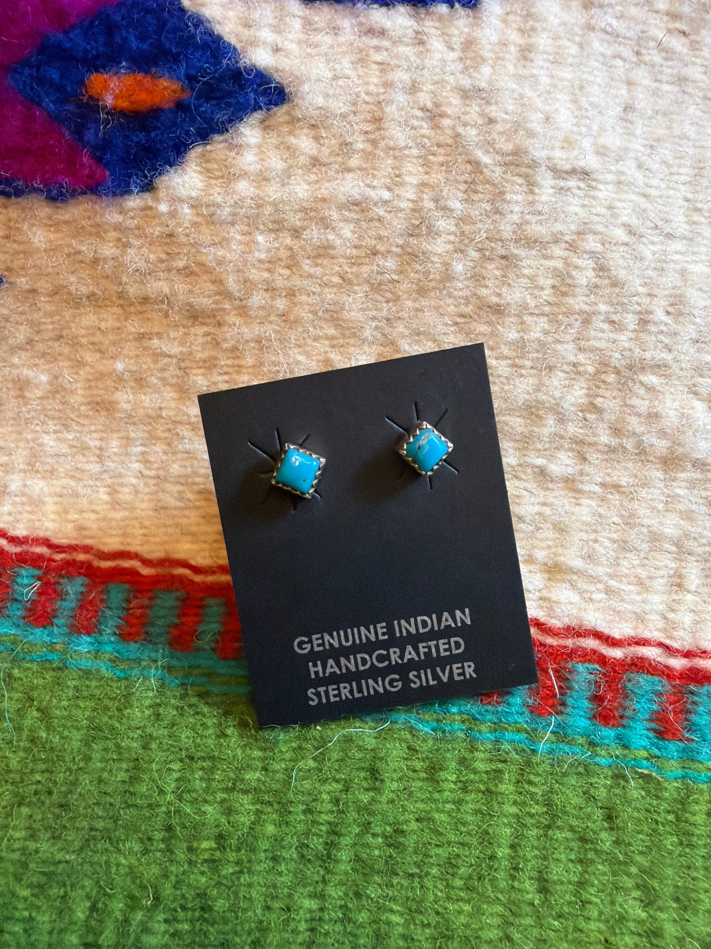 Lhernandez turquoise stud earring