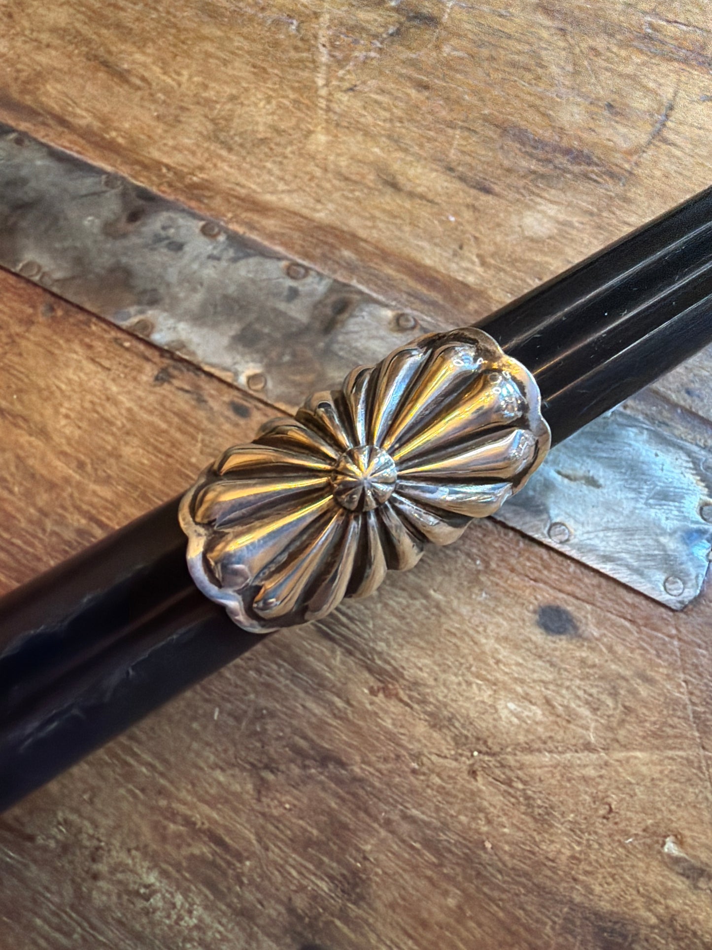 Ami size 7 Concho ring stamped by the artist