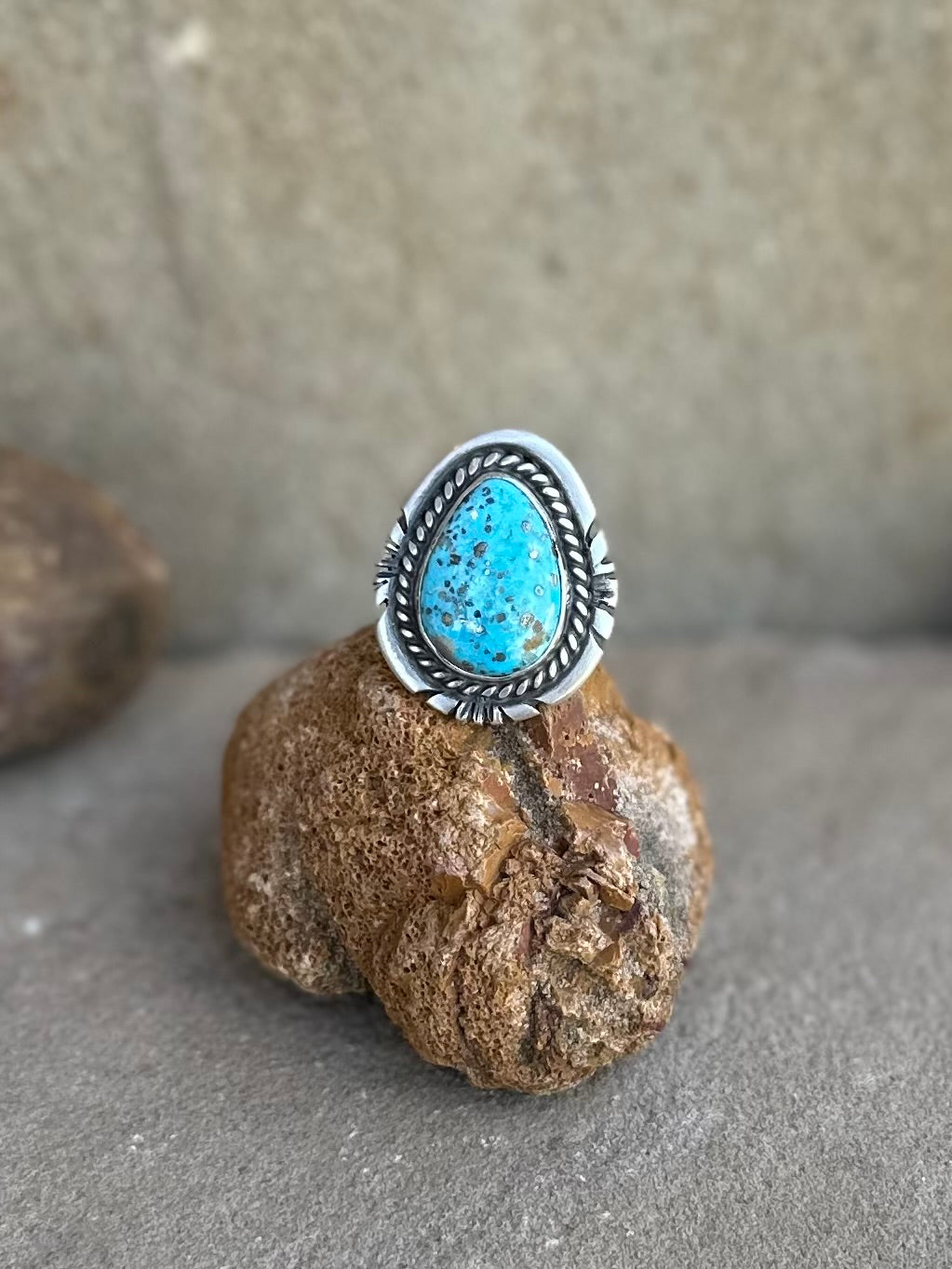 Turquoise adjustable ring