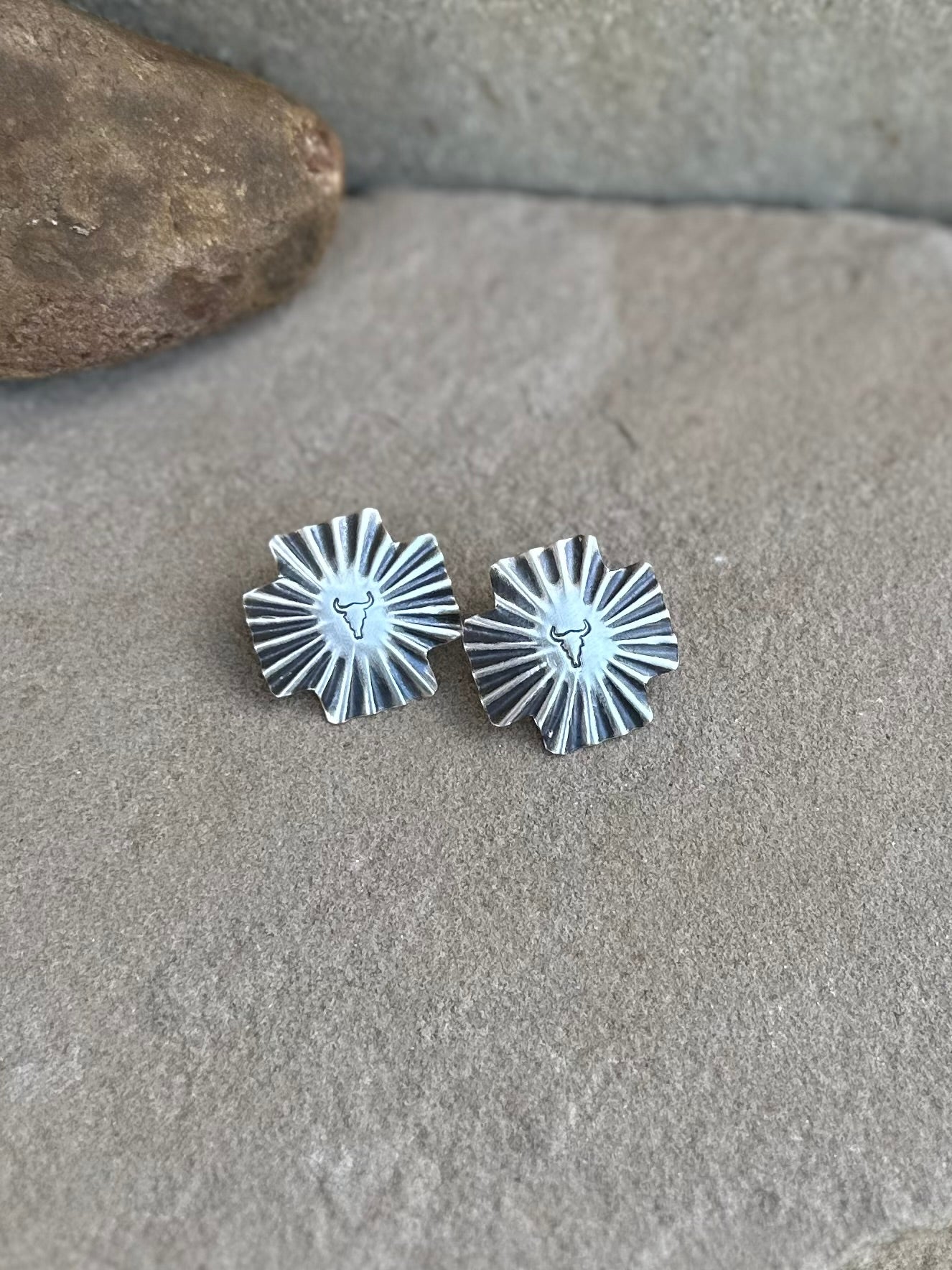 Concho earrings