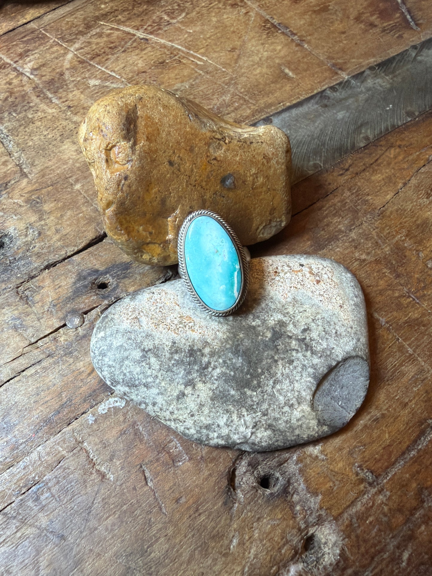 Tanya-turquoise adjustable ring