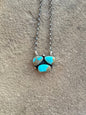 3 Stone cluster necklace