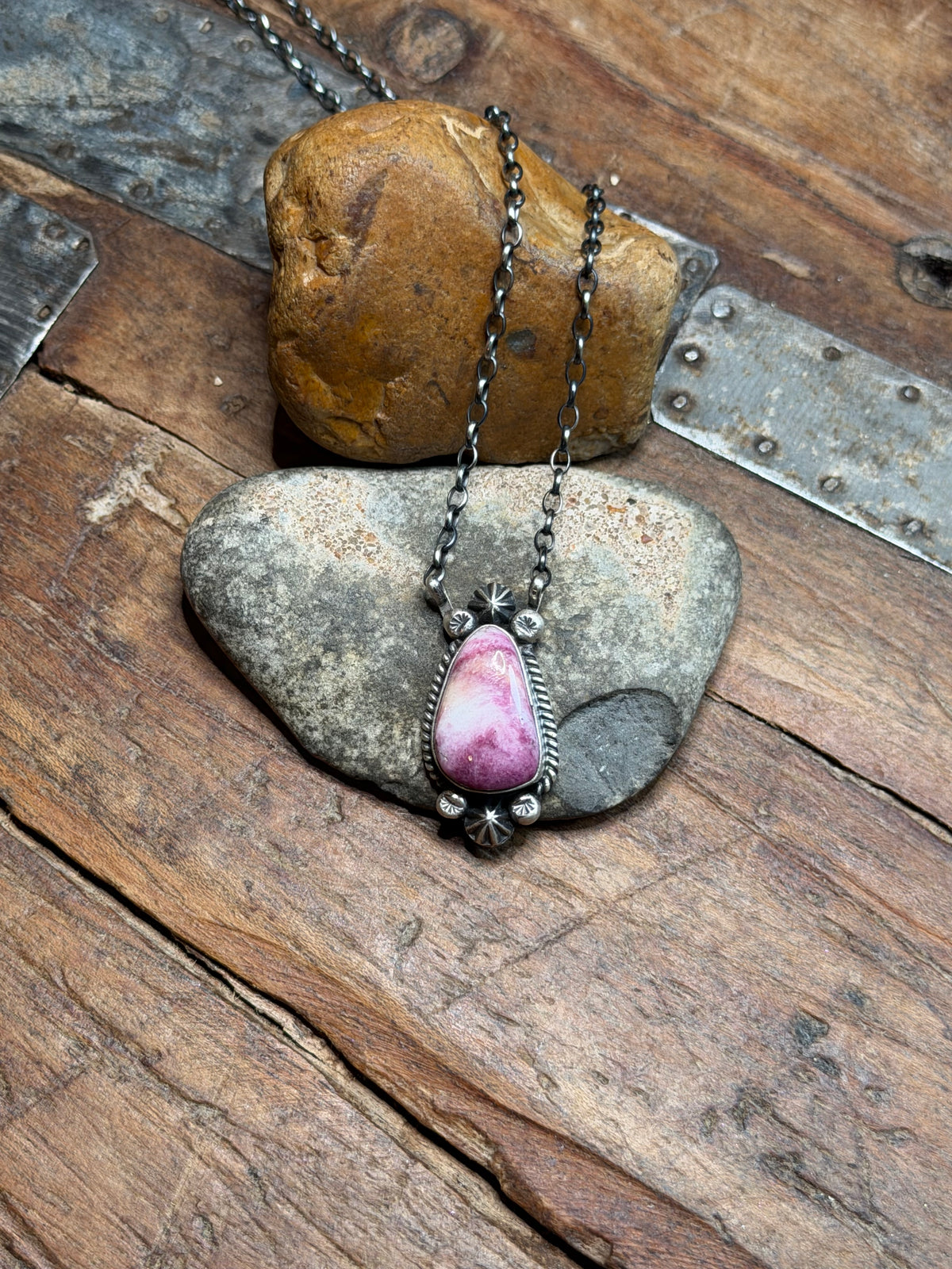 Shelly - Purple Spiny Necklace - 18.5" Long
