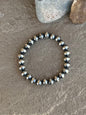 7mm stretchy sterling beads