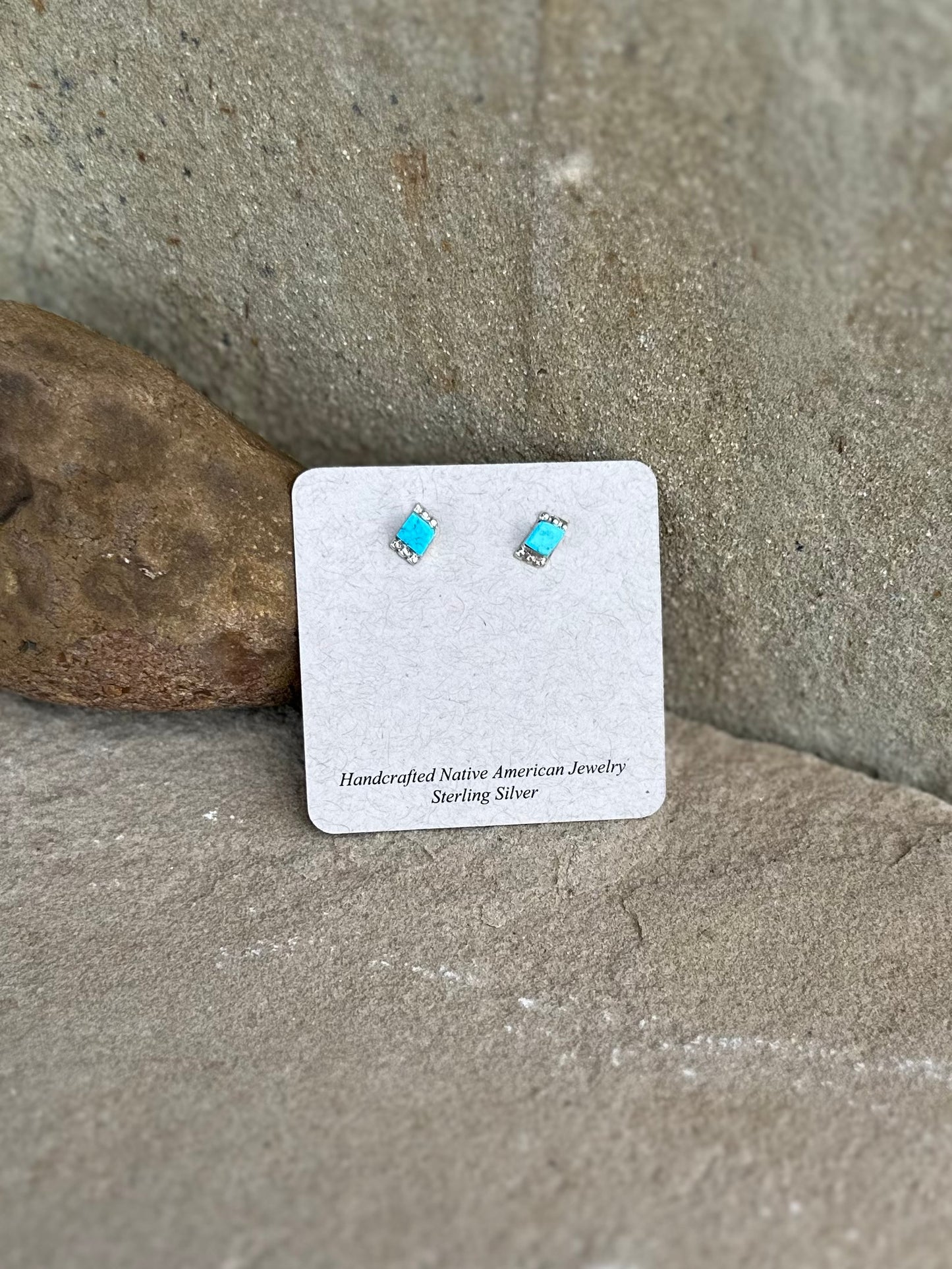 Zuni turquoise stud A