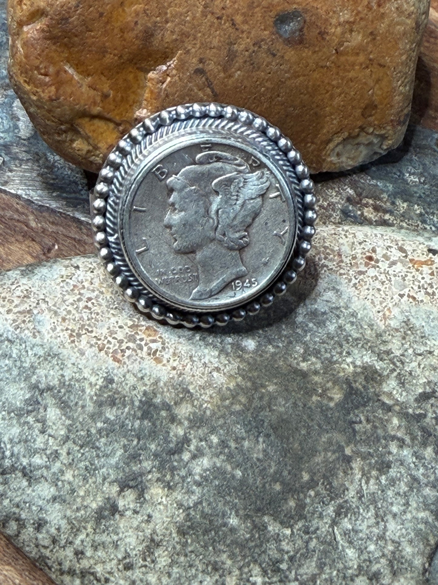 Sally coin ring adjustable