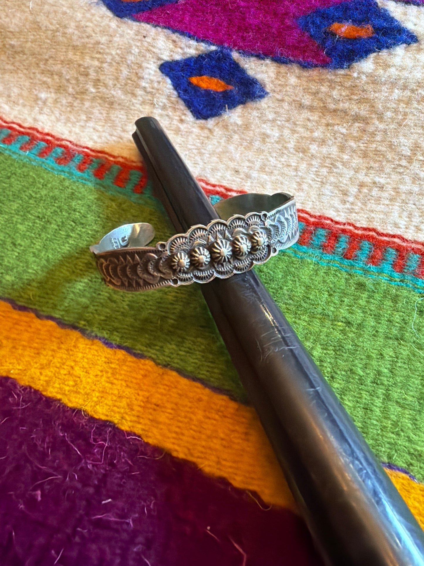 Melissa sterling silver cuff 6.25 stamped by the artist